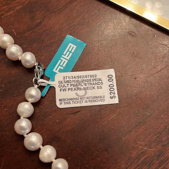 NEW EFFY pearl necklace cultured pearl 18 in. NWT - Picture 4 of 5